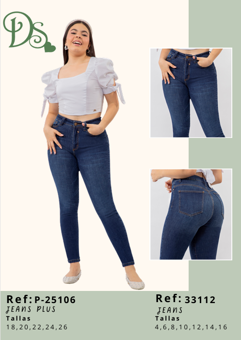 Pantalón Colombiano marca DS (Levanta cola)