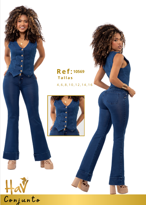 Pantalón Colombiano marca HAV (Levanta cola)